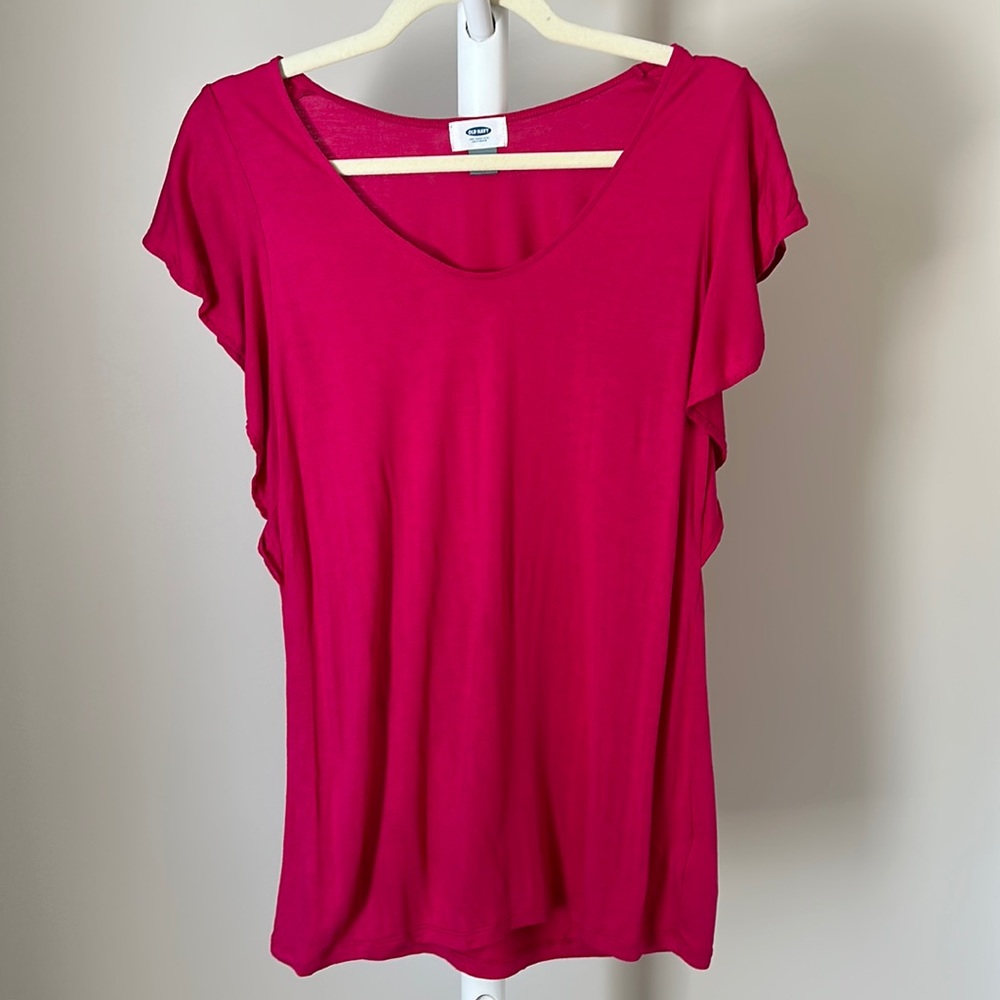 Old Navy Flutter Sleeve T-Shirt Medium